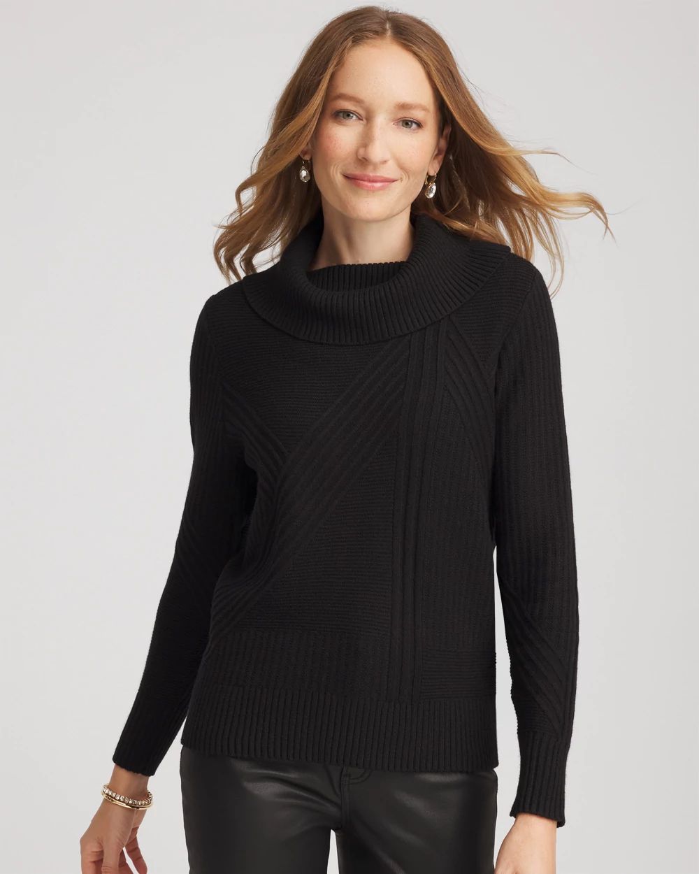 Ribbed Cowlneck Sweater | Chico's
